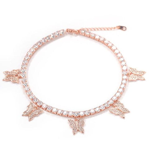 Mini Butterfly Tennis Anklet