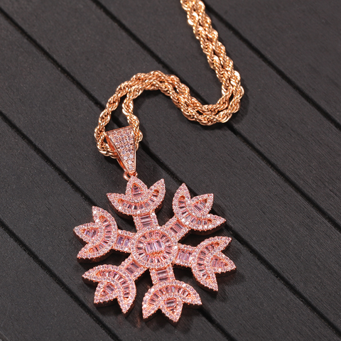 Snowflake Pendant With Necklace